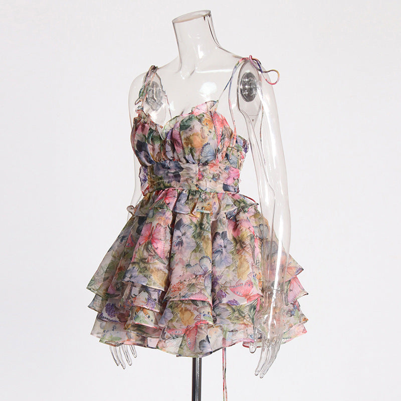 High Waist Design Short Dress Women