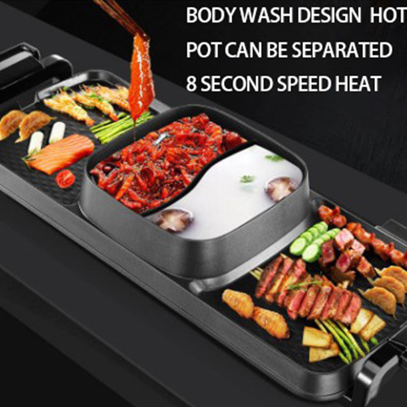 Household Practical Electric Barbecue Flat Pan