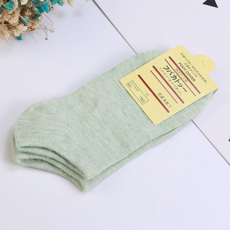 Solid color ladies socks