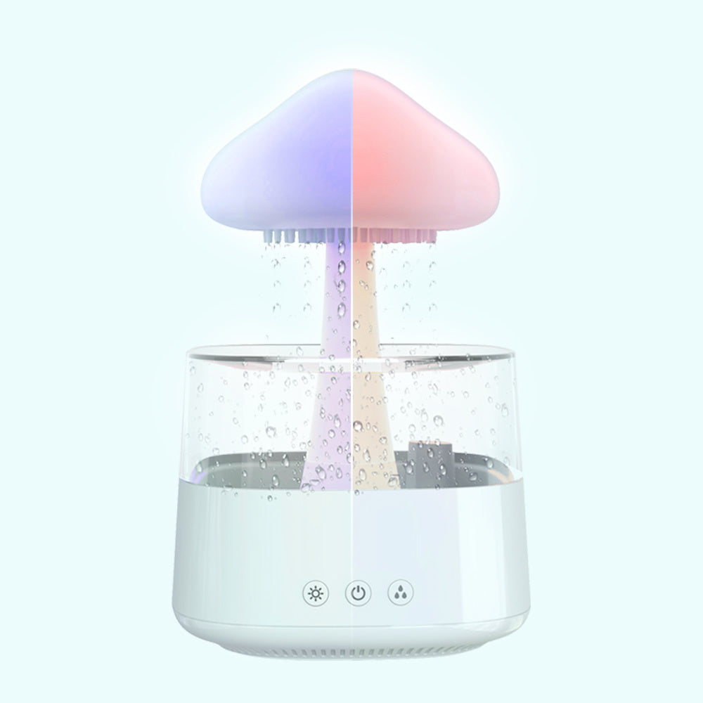 Rain Cloud Humidifier Rain Drip Aromatherapy Essential Oil Air Diffuser 450ml 7 Colors Mushroom Humidifier