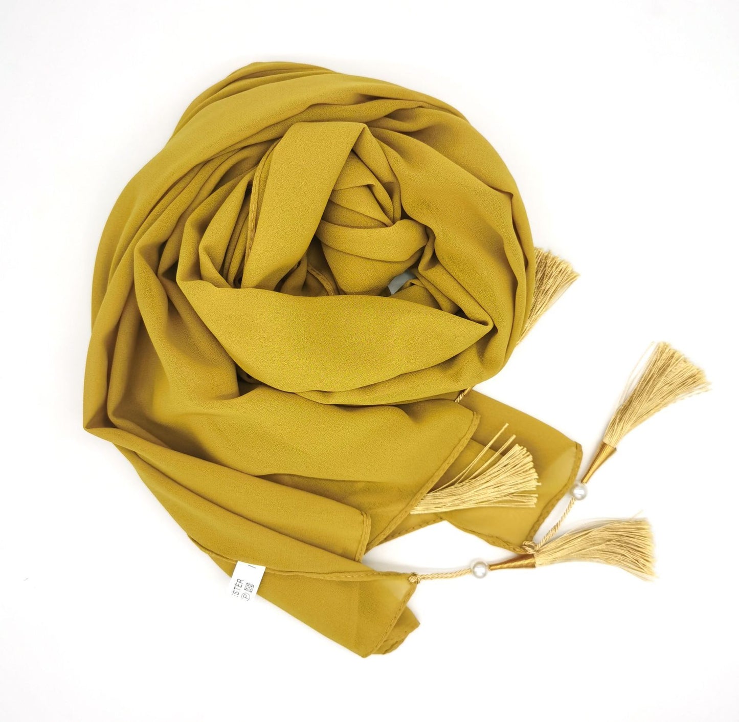 Scarf With Tassel At Four Corners