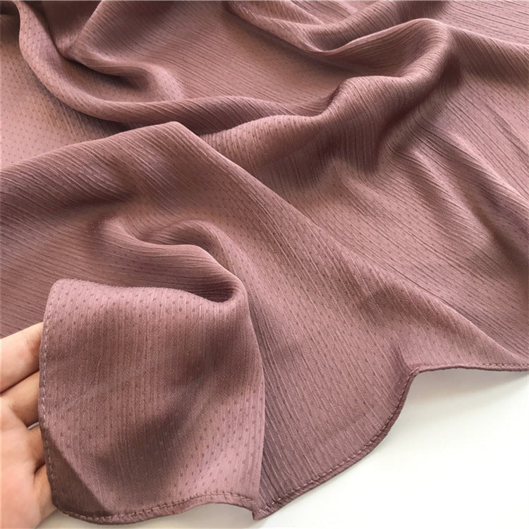 New Color Dot Crepe Chiffon Shawl Scarf