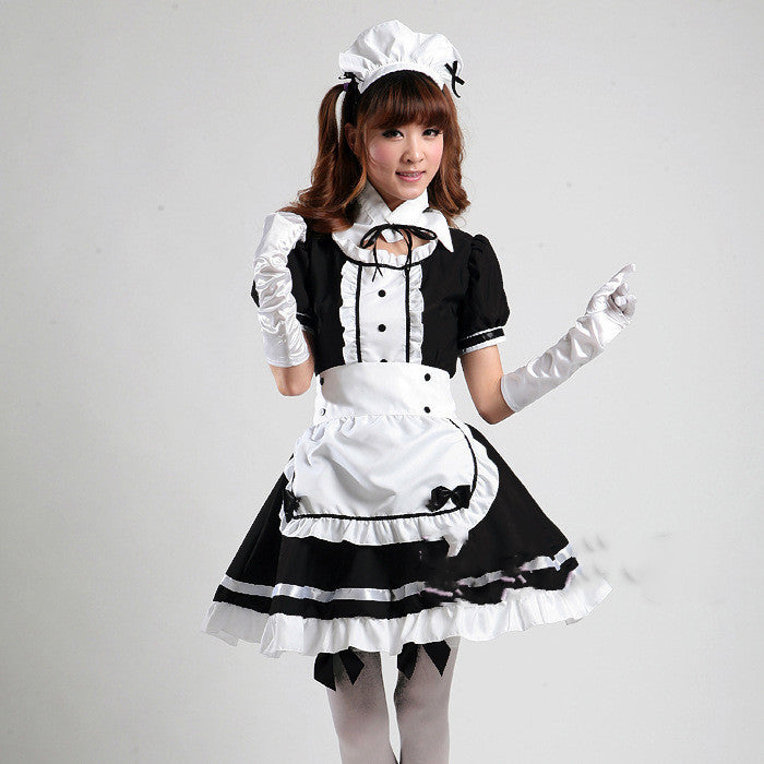 Black and White Maid Anime Costume