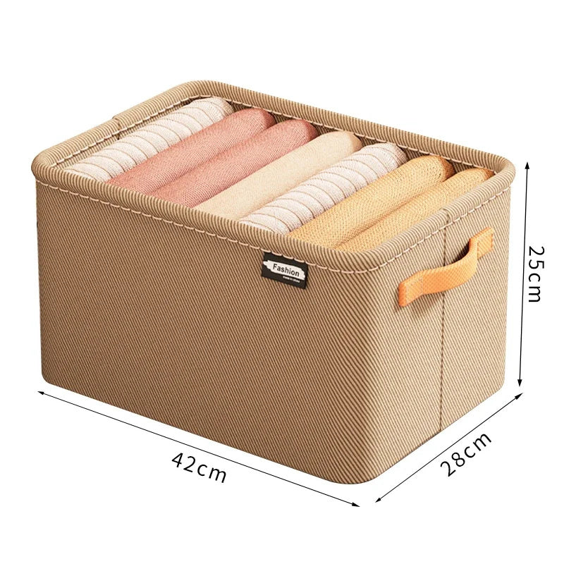 Caja de almacenamiento de ropa Caja de almacenamiento de tela gruesa Dormitorio Hogar