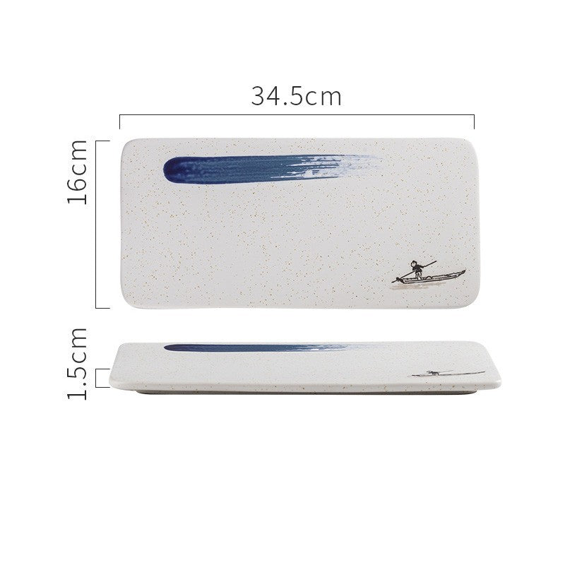 New Rectangular Ceramic Japanese Sushi Platter