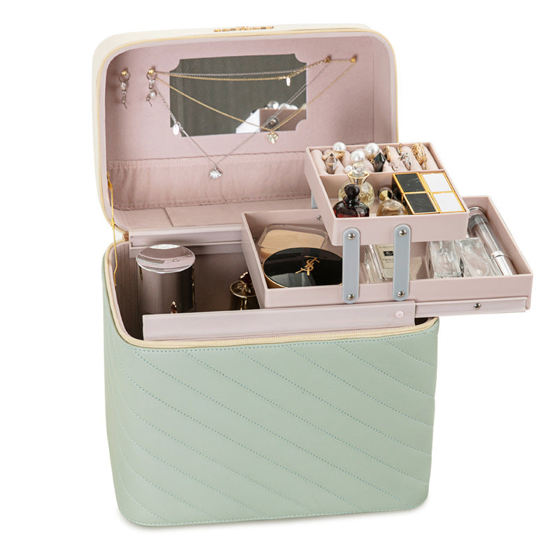 Portable Case Cosmetics And Jewelry Storage Box Nail Beauty Box