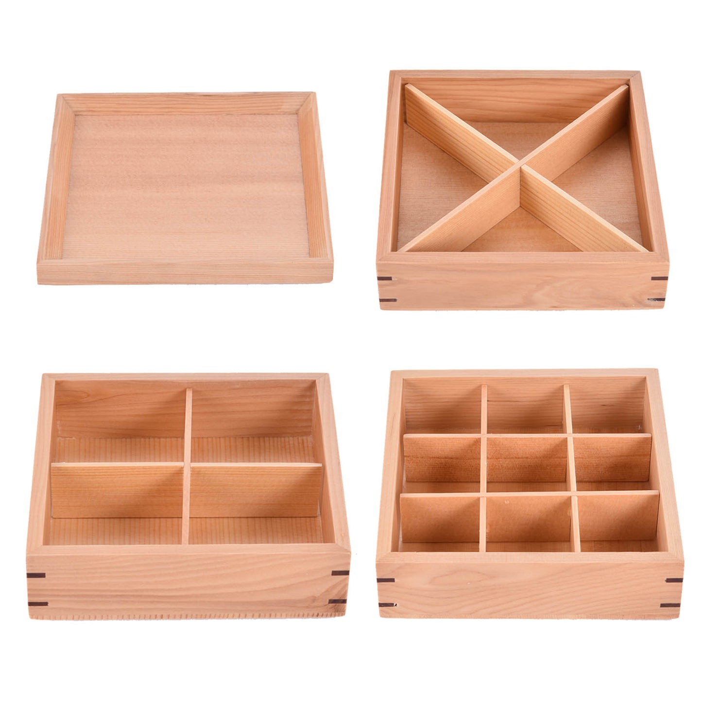 Japanese-style Bento Wood Sushi Hierarchical Division Box