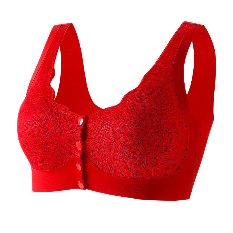 Front Button Seamless Wireless Nursing Bra