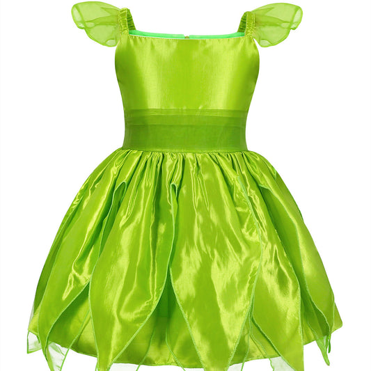 Christmas Green Elf Children's Princess Dress