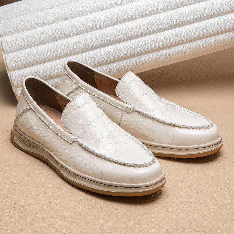 Casual Loafers Fashion Business Soft Bottom Casual Leather Shoes Tide