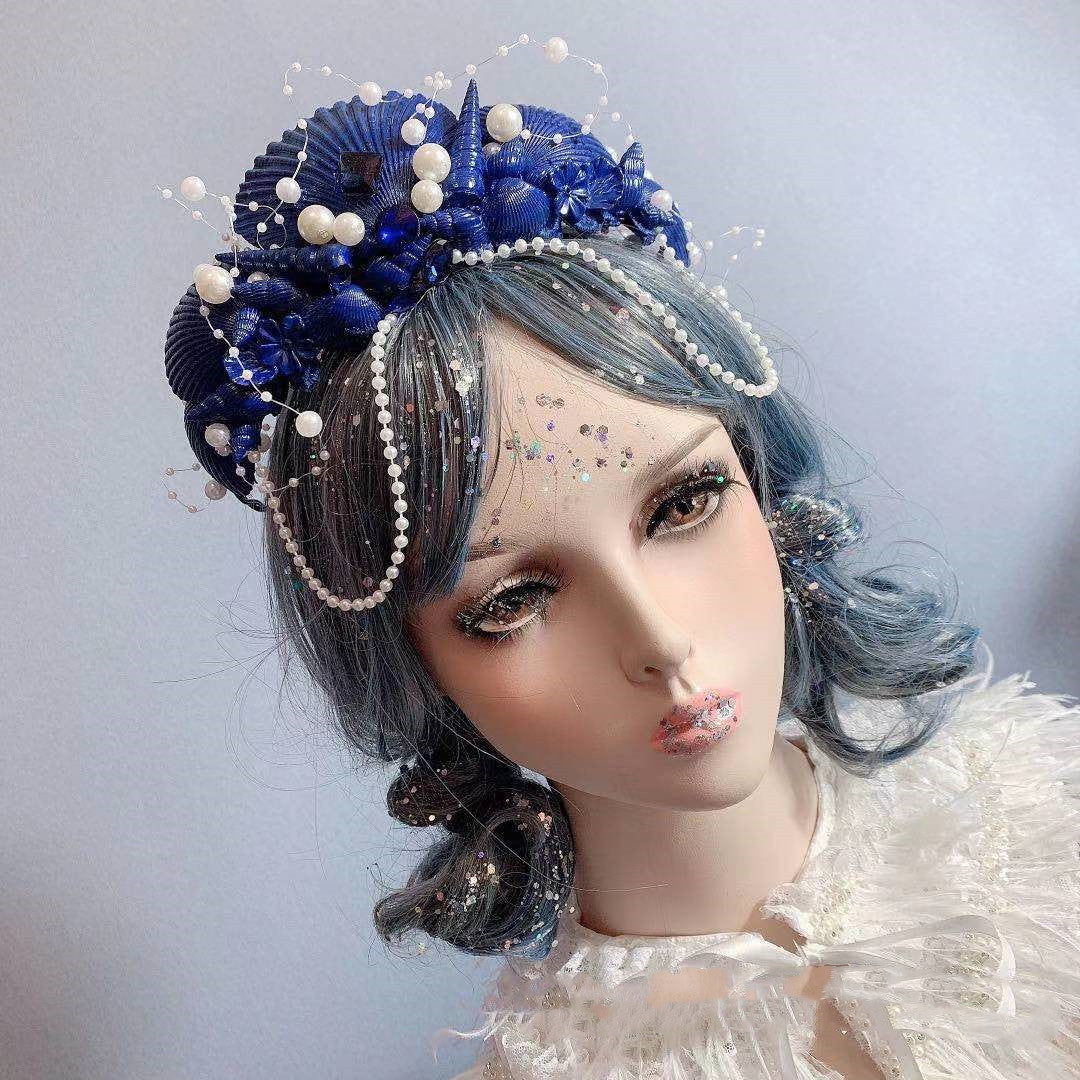 Retro Ocean Wind Mermaid Princess Headdress