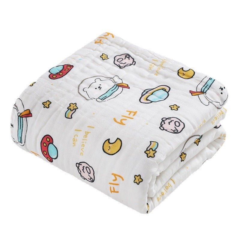 Newborn Baby Printed Pure Cotton Gauze Blanket