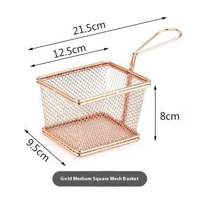 304 Stainless Steel Chips Basket Mini Frying Basket