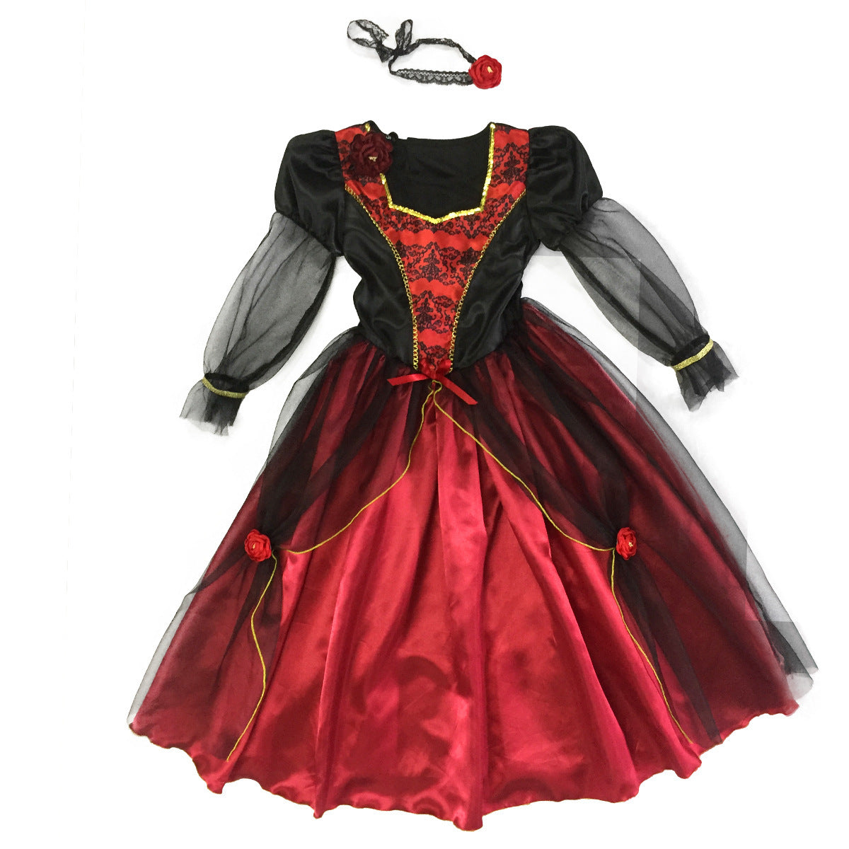 Vestido de princesa de chica vampiro