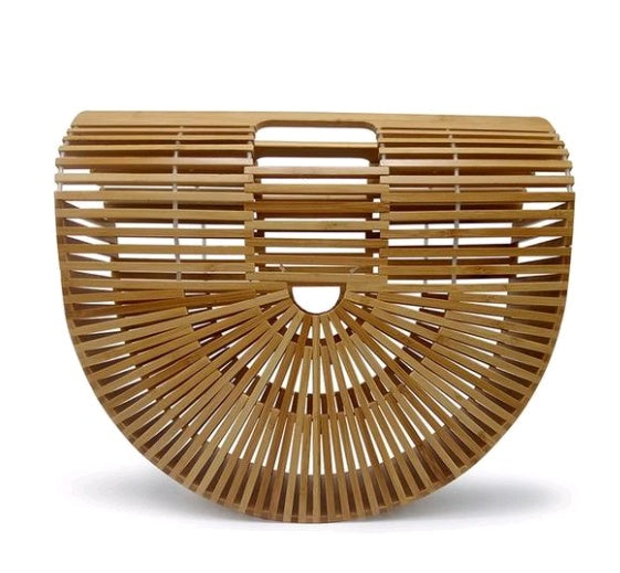 Bamboo Bag Clamshell Beach Bag