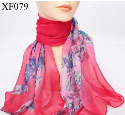 Print Chiffon Scarf Shawl