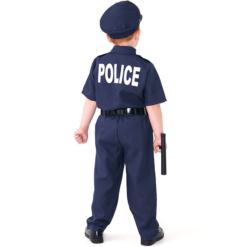 Traje de policía para niño de Halloween