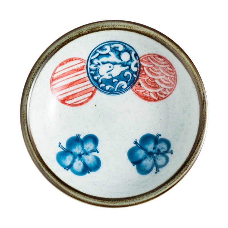 Japanese Small Saucer Household Ceramics Sauce Dipping Seasoning Dish