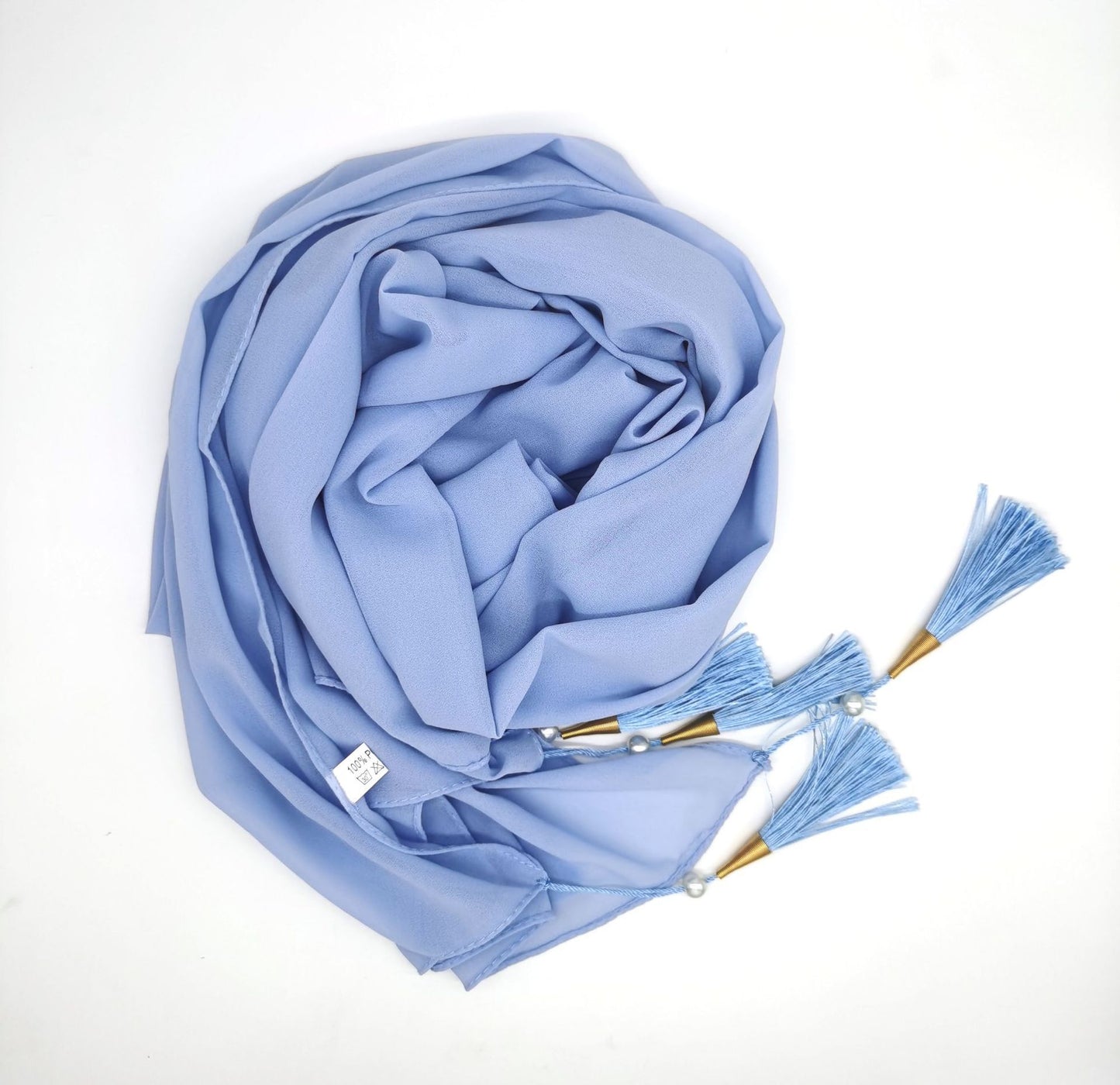 Scarf With Tassel At Four Corners