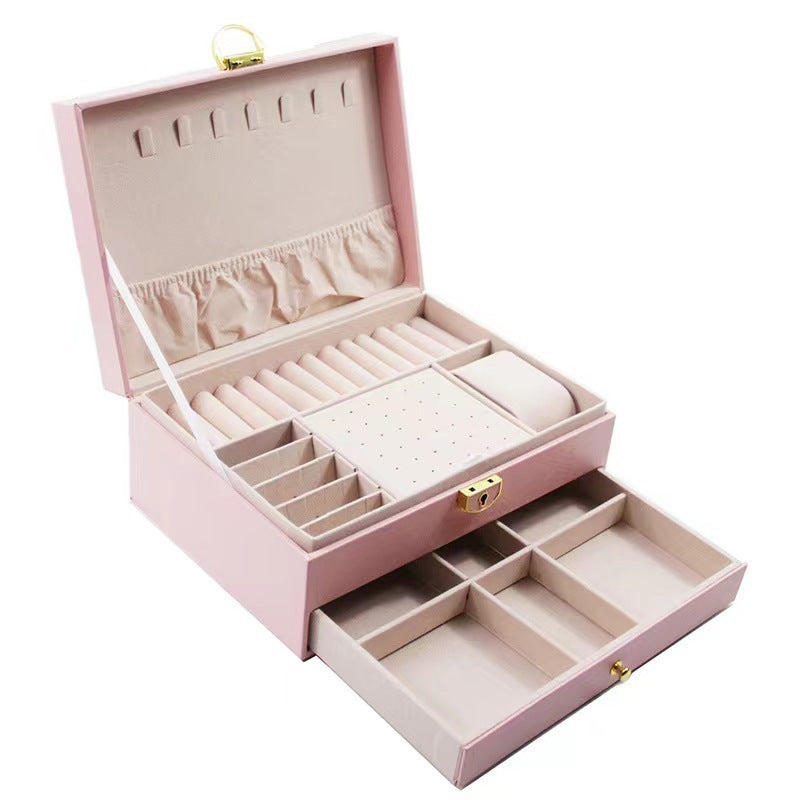 Jewelry Storage Box Portable Large Capacity