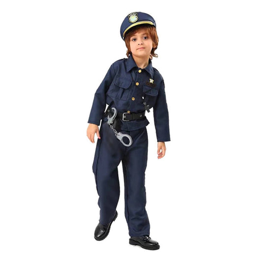 Children Police Uniform Role Playing Performance Costume