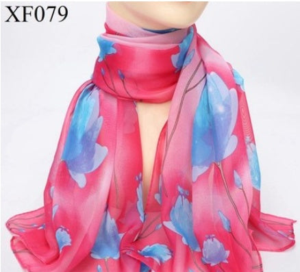 Print Chiffon Scarf Shawl