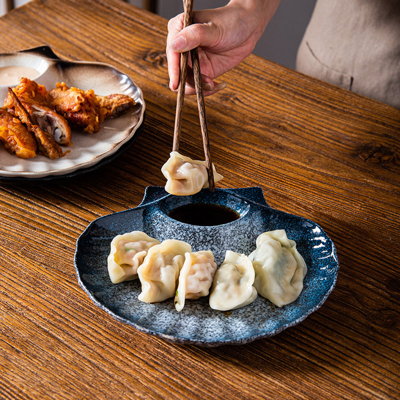 Creative Shell Dinner Plate With Vinegar Dish