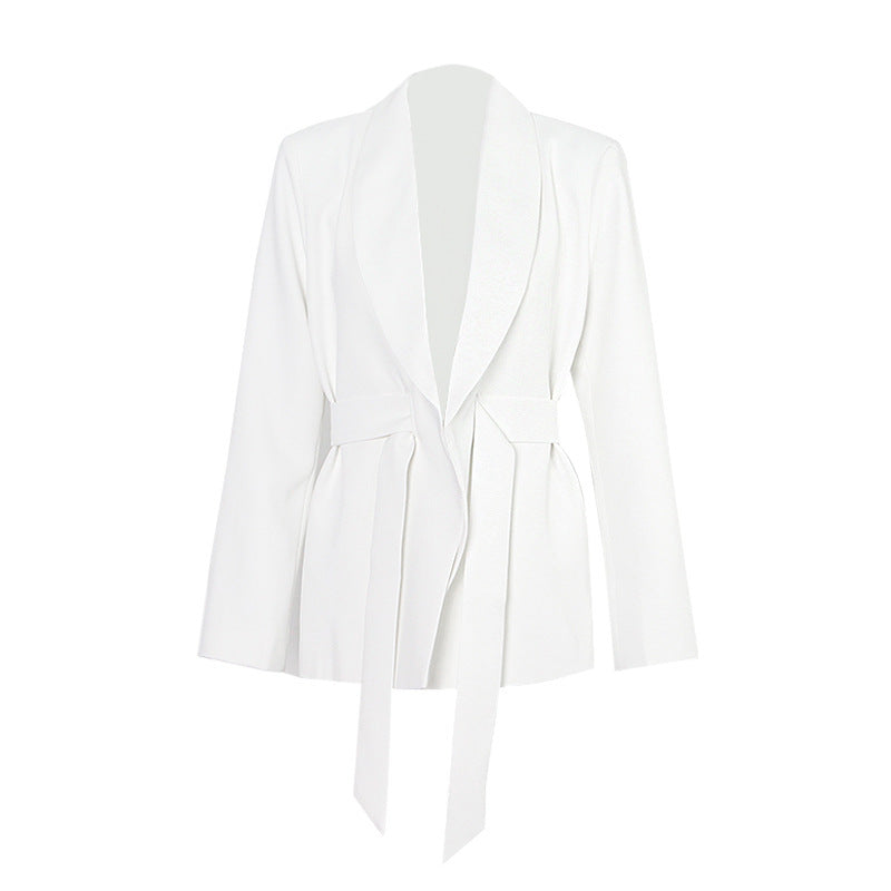 White Suit Suit Wide-leg Pants Two-piece