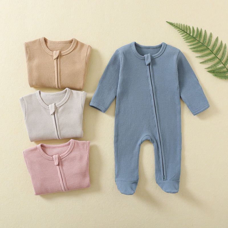 Long Sleeve Zipper Baby Jumpsuit