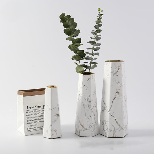 Nordic Marble Vase Living Room Ornament