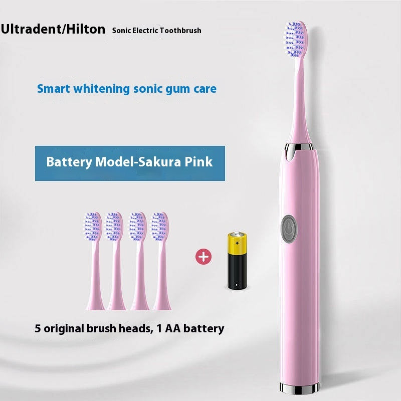 Household Rechargeable Soft Bristle Waterproof Electric Toothbrush