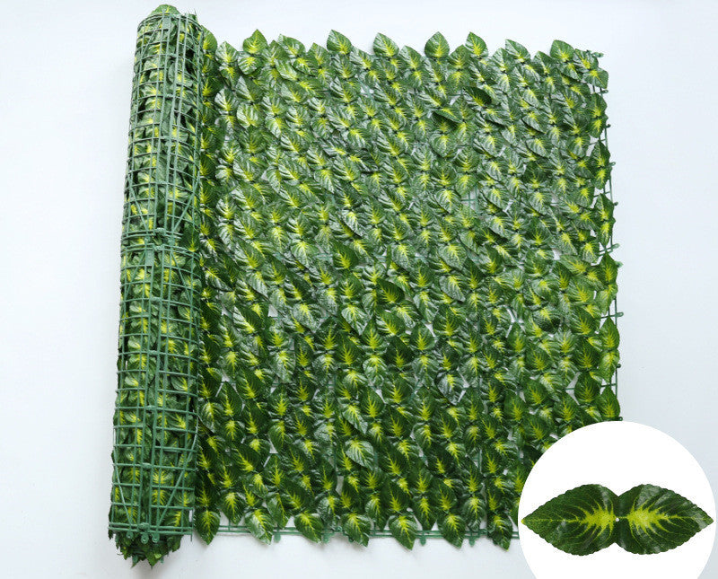 Simulation Fence Green Radish Leaves Balcony Garden Decoration Plant