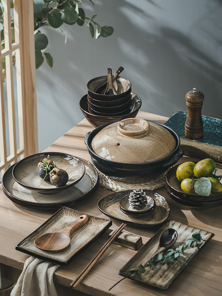 Household Purple Sand Kiln Turned Into Dishes Set