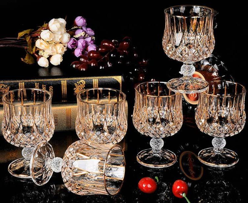 Flavinz Crystal Glass Whiskey Red Wine Bottle Gift Set