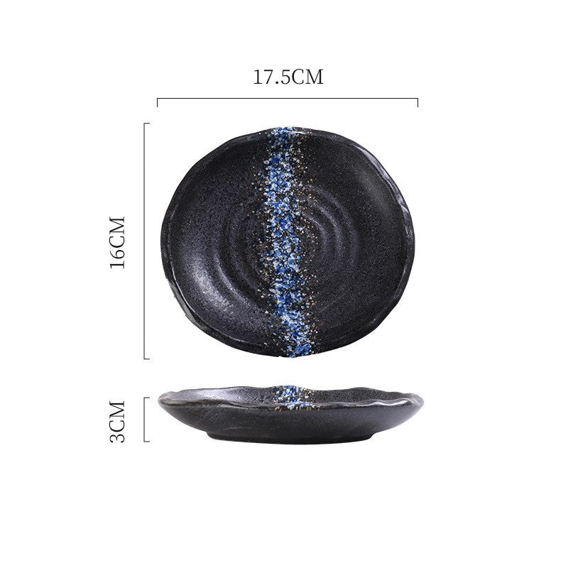 Ceramic Irregular Sushi Snack Plate Home Side Dish Plate Creative Restaurant Tableware