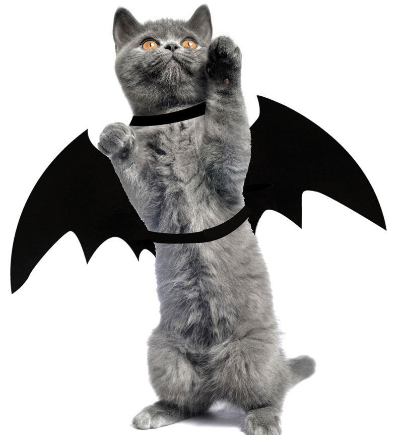 Disfraz de Halloween para mascotas, alas de murciélago, accesorio de cosplay para mascotas, ropa de Halloween, disfraz para gatos y perros, productos para mascotas