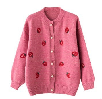 Strawberry Pink Cardigan