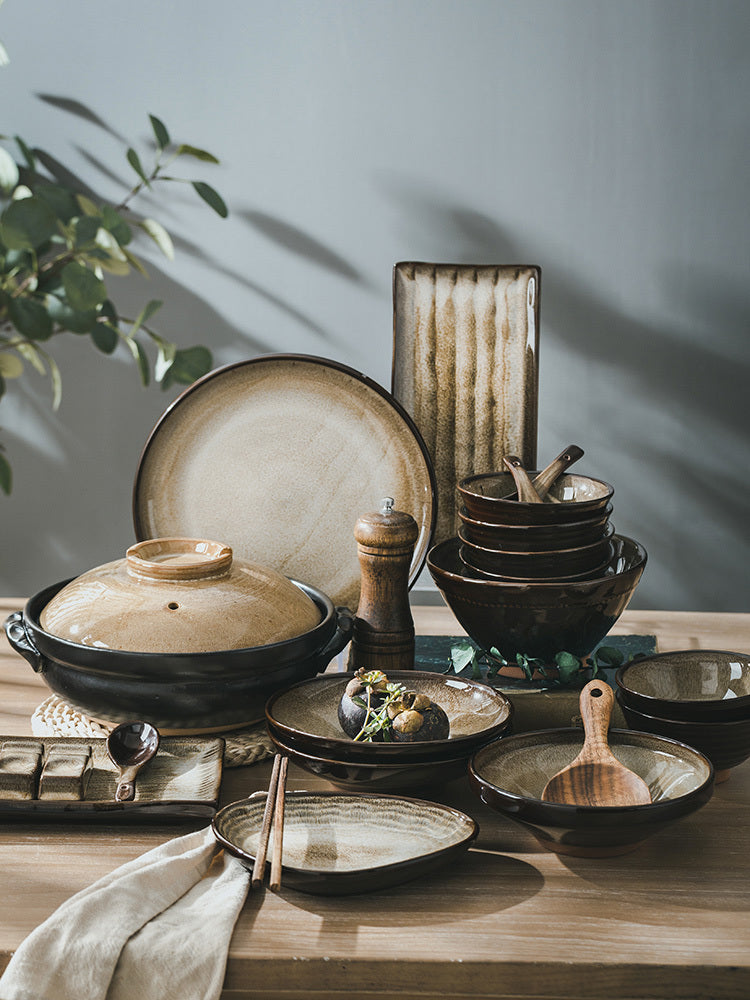 Household Purple Sand Kiln Turned Into Dishes Set