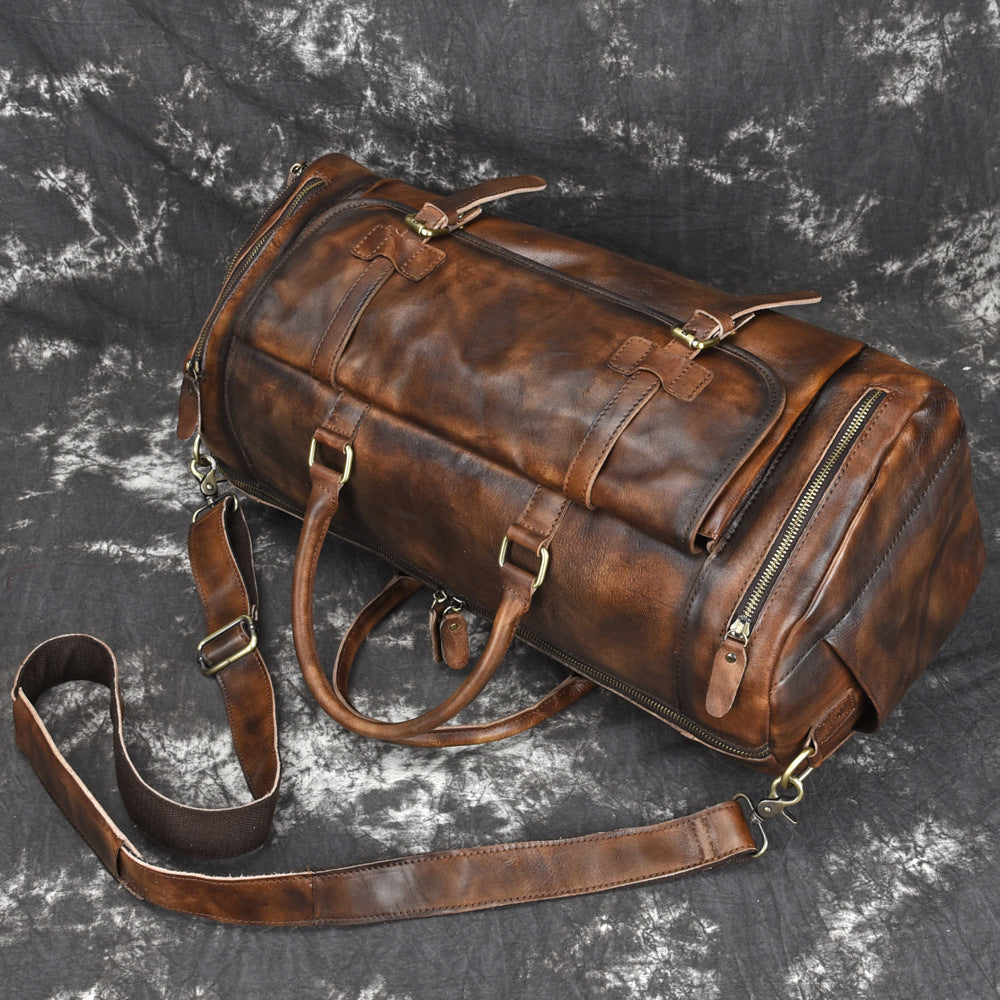 European and American leather men's handbag