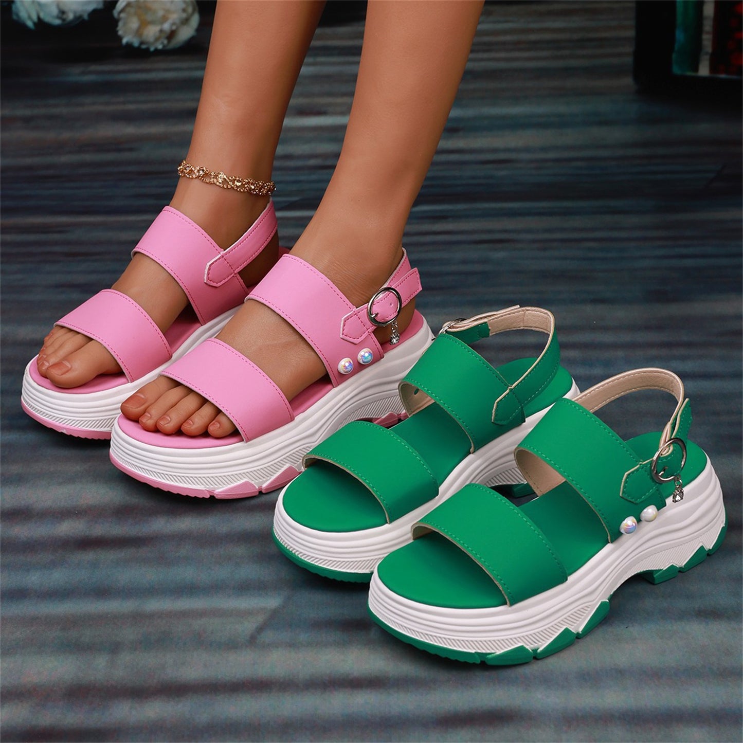 Casual Double-strap Sports Sandals Summer Fashion