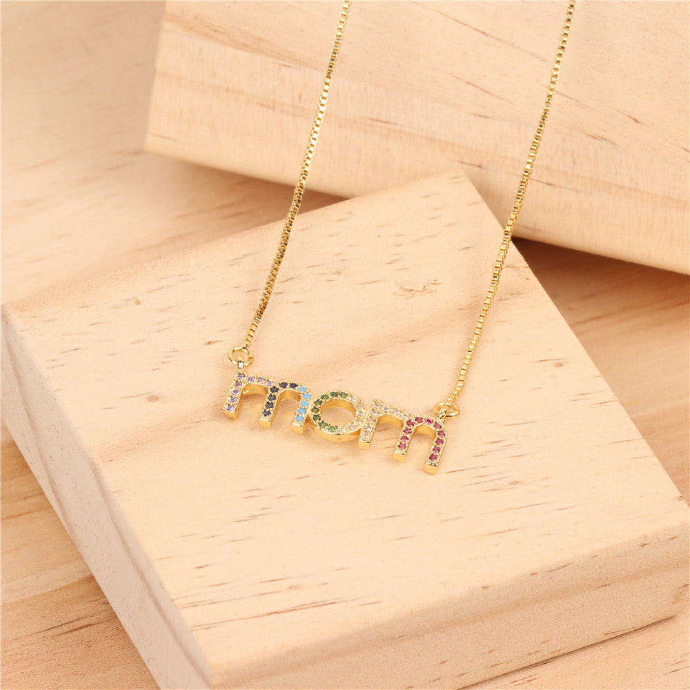 MOM Pendant Necklace