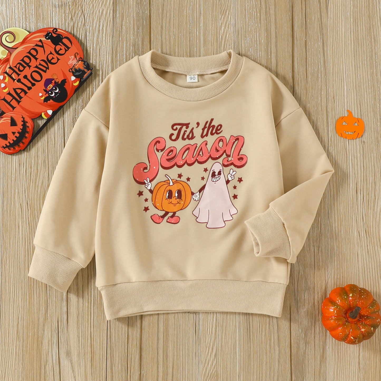 Sudadera infantil con estampado de dibujos animados de Halloween