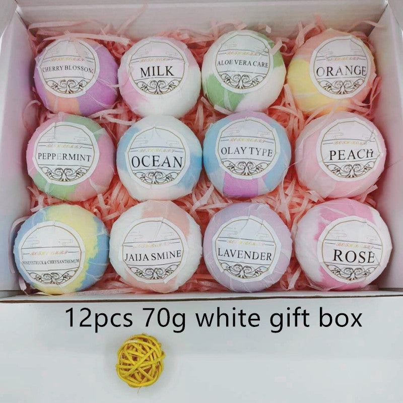 Gift Boxed Essential Oil Bathtub Bath Explosion Bath Salt Ball