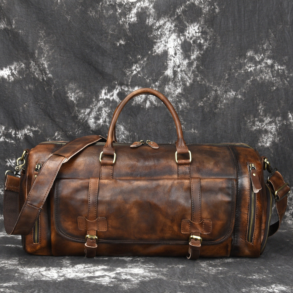 European and American leather men's handbag