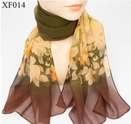 Print Chiffon Scarf Shawl