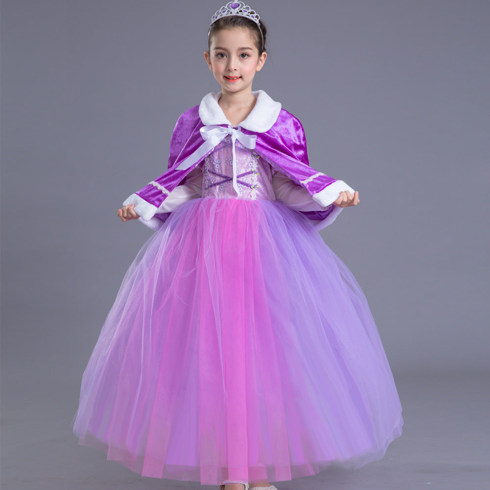 Girls Princess Rapunzel Dress