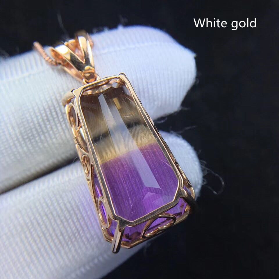 Oversized Ring Face Amethyst Pendant