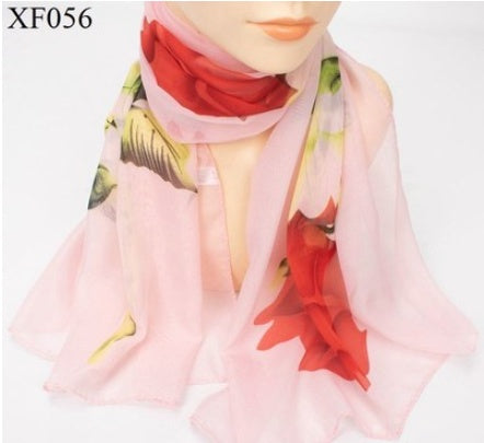 Print Chiffon Scarf Shawl