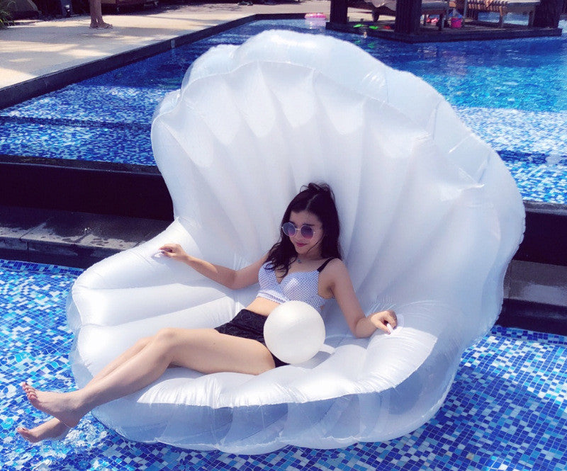 Giant Pool Floating Shell Pearl Scallop Inflatable Funny Water Toy