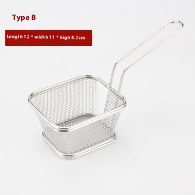 304 Stainless Steel Chips Basket Mini Frying Basket